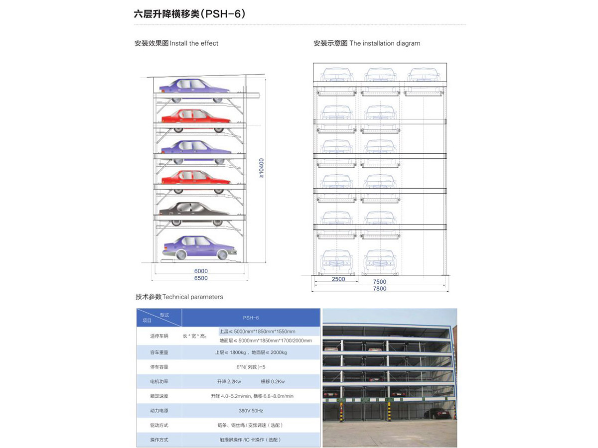 六層升降橫移類(PSH-6)