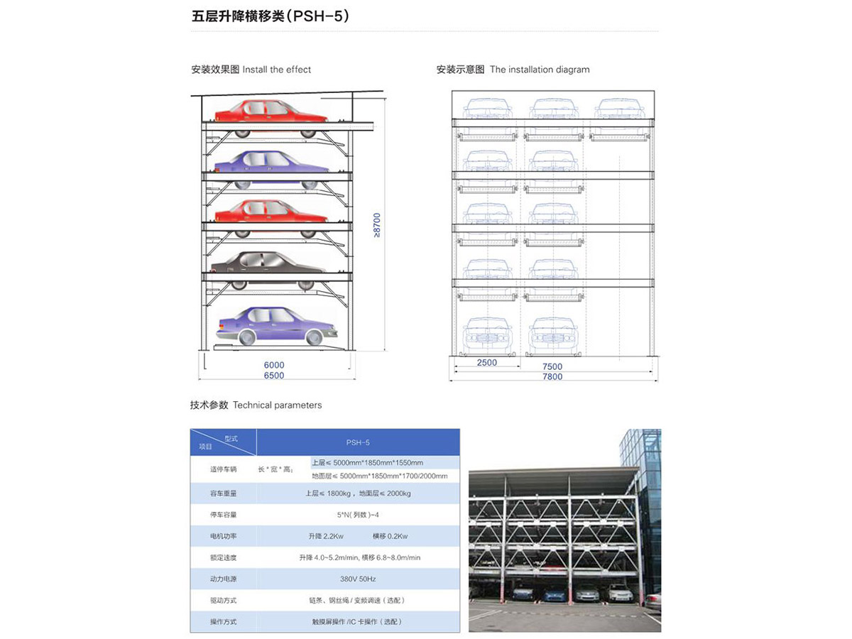五層升降橫移類(PSH-5)
